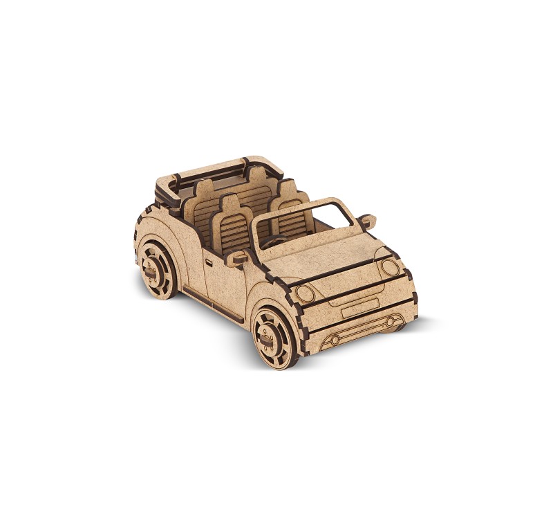 GİFTÖLYE 3D BÜYÜK KUTULU MAKET ARABA