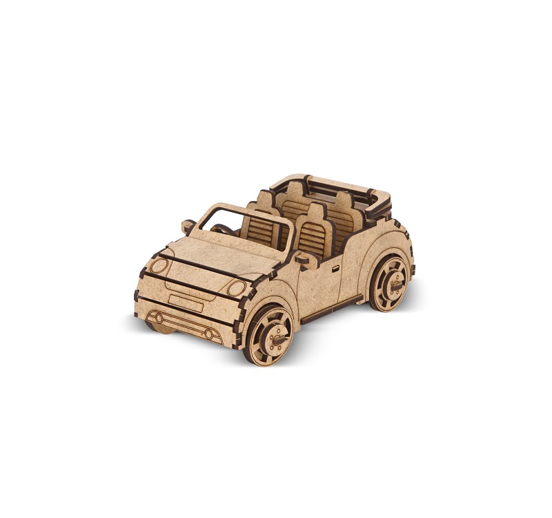 GİFTÖLYE 3D BÜYÜK KUTULU MAKET ARABA