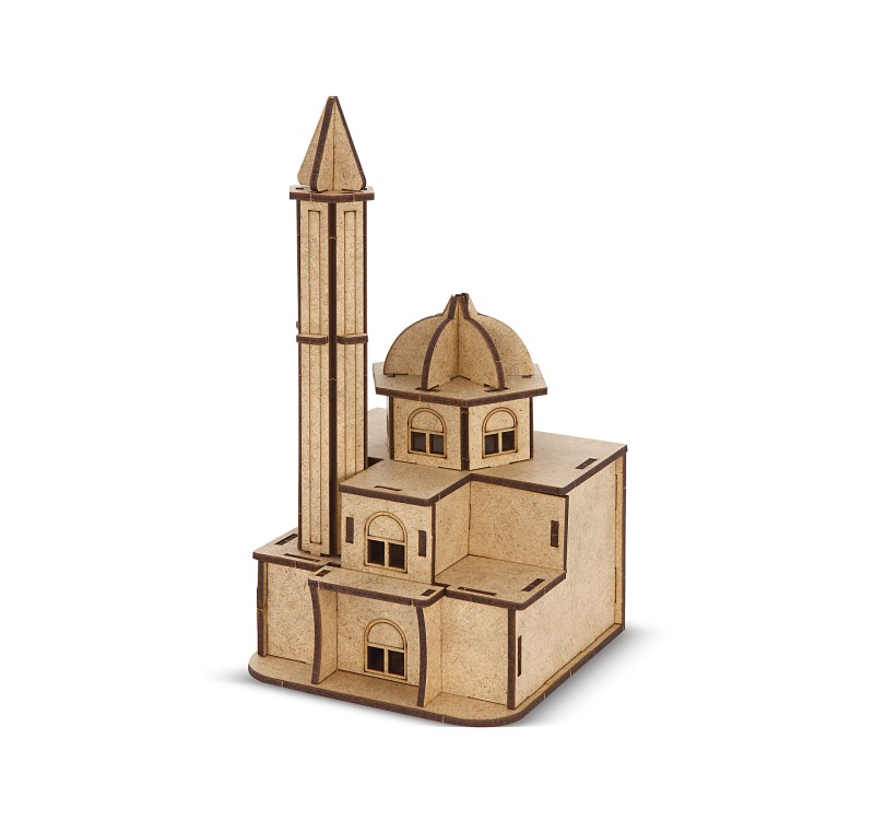 GİFTÖLYE 3D BÜYÜK KUTULU MAKET CAMİ