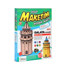 GİFTÖLYE 3D BÜYÜK KUTULU MAKET GALATA KULESİ