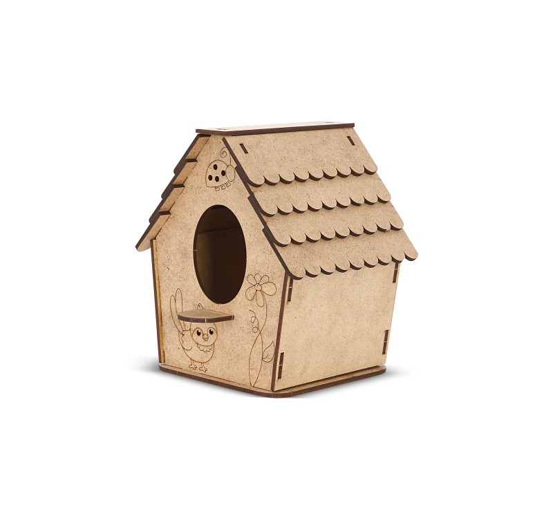 GİFTÖLYE 3D BÜYÜK KUTULU MAKET KUŞ EVİ