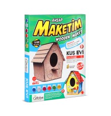 GİFTÖLYE 3D BÜYÜK KUTULU MAKET KUŞ EVİ