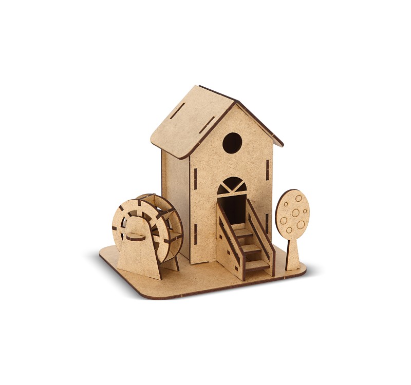 GİFTÖLYE 3D BÜYÜK KUTULU MAKET SU DEĞİRMENİ