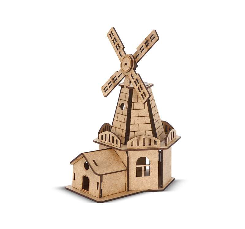 GİFTÖLYE 3D BÜYÜK KUTULU MAKET YEL DEĞİRMENİ