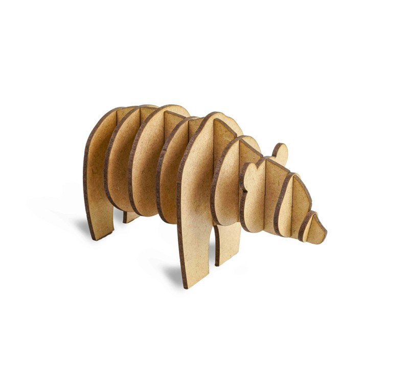 GİFTÖLYE 3D BOYANABİLİR MAKET AYI