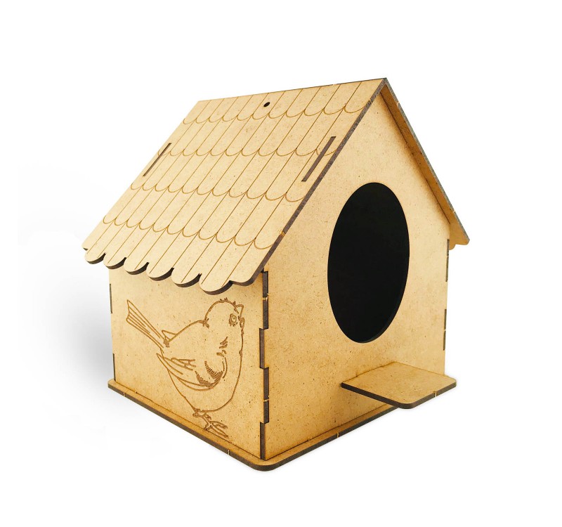 GİFTÖLYE 3D BOYANABİLİR MAKET BÜYÜK KUŞ EVİ