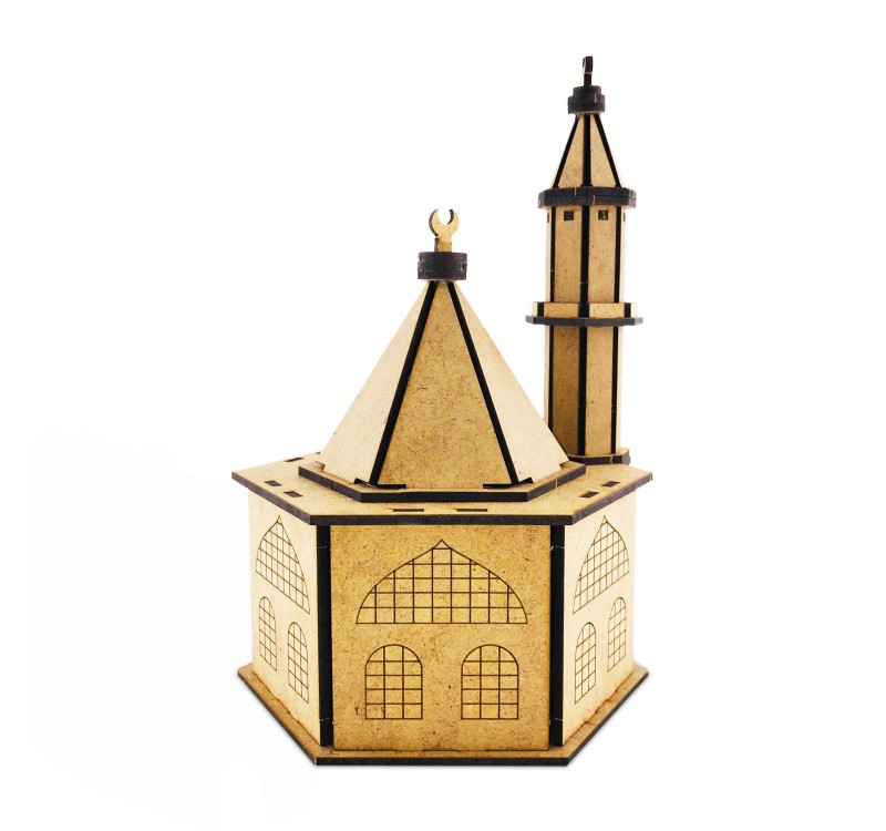 GİFTÖLYE 3D BOYANABİLİR MAKET CAMİ