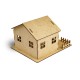 GİFTÖLYE 3D BOYANABİLİR MAKET BAHÇELİ EV