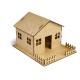 GİFTÖLYE 3D BOYANABİLİR MAKET BAHÇELİ EV