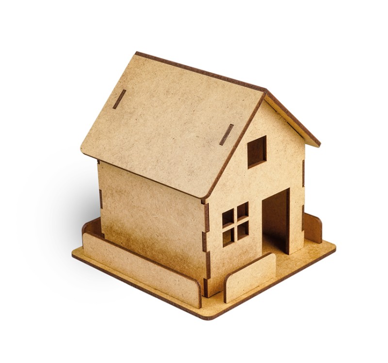 GİFTÖLYE 3D BOYANABİLİR MAKET ÇİTLİ EV
