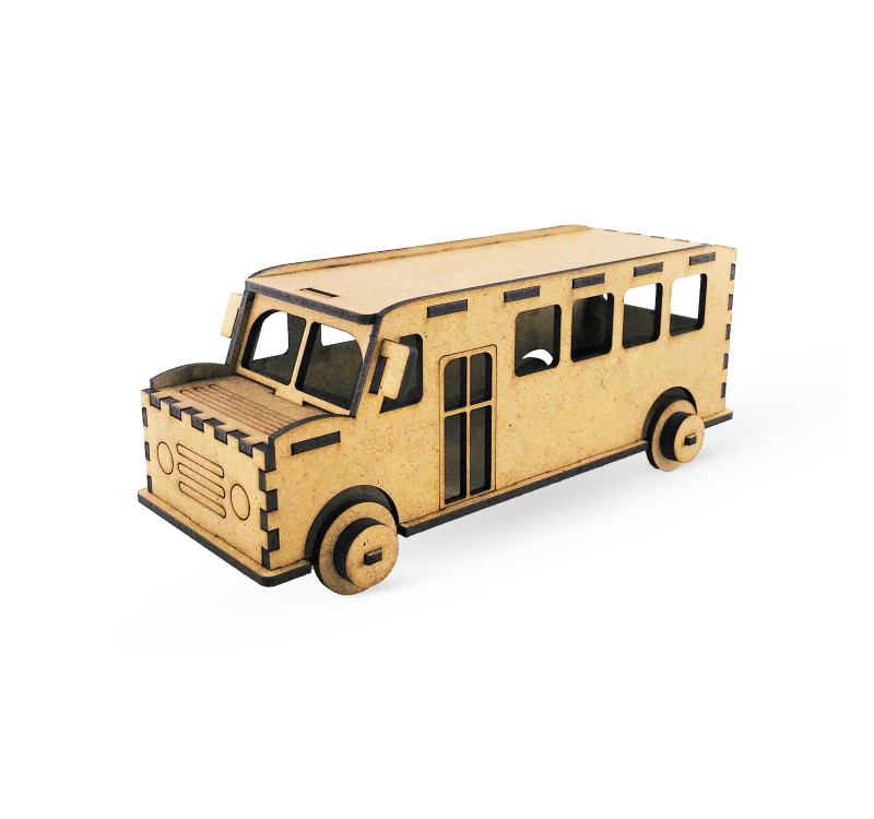 GİFTÖLYE 3D BOYANABİLİR MAKET OTOBÜS
