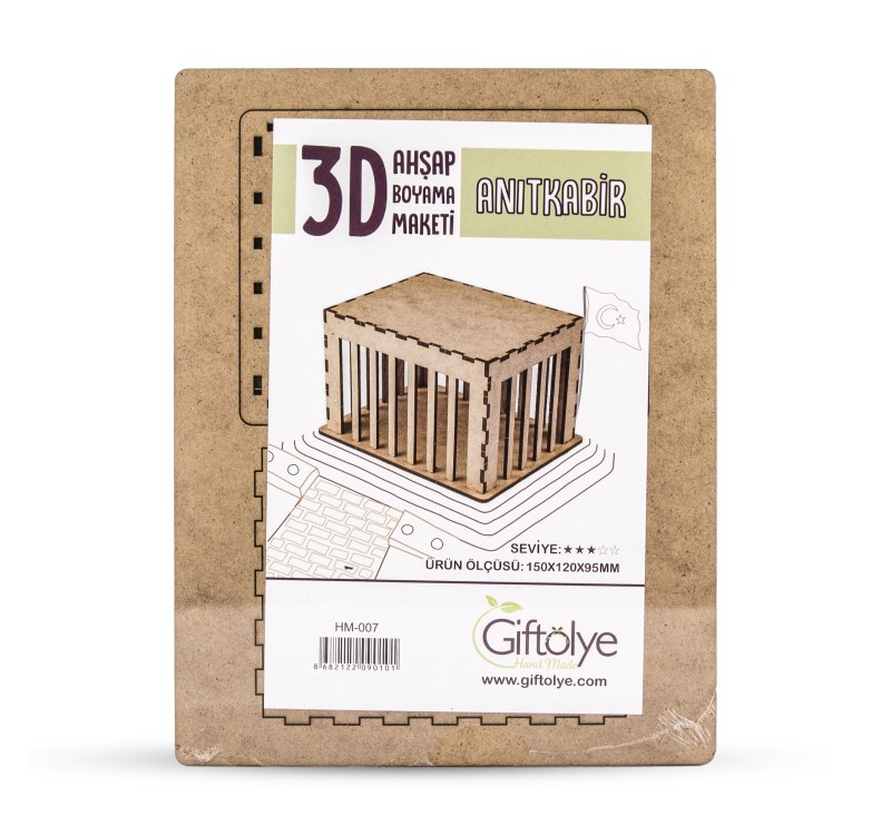 GİFTÖLYE 3D BOYANABİLİR MAKET ANITKABİR