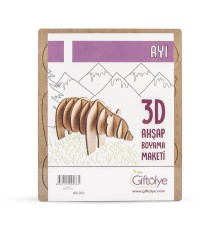 GİFTÖLYE 3D BOYANABİLİR MAKET AYI