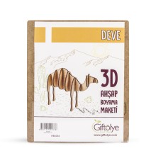 GİFTÖLYE 3D BOYANABİLİR MAKET DEVE