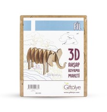 GİFTÖLYE 3D BOYANABİLİR MAKET FİL
