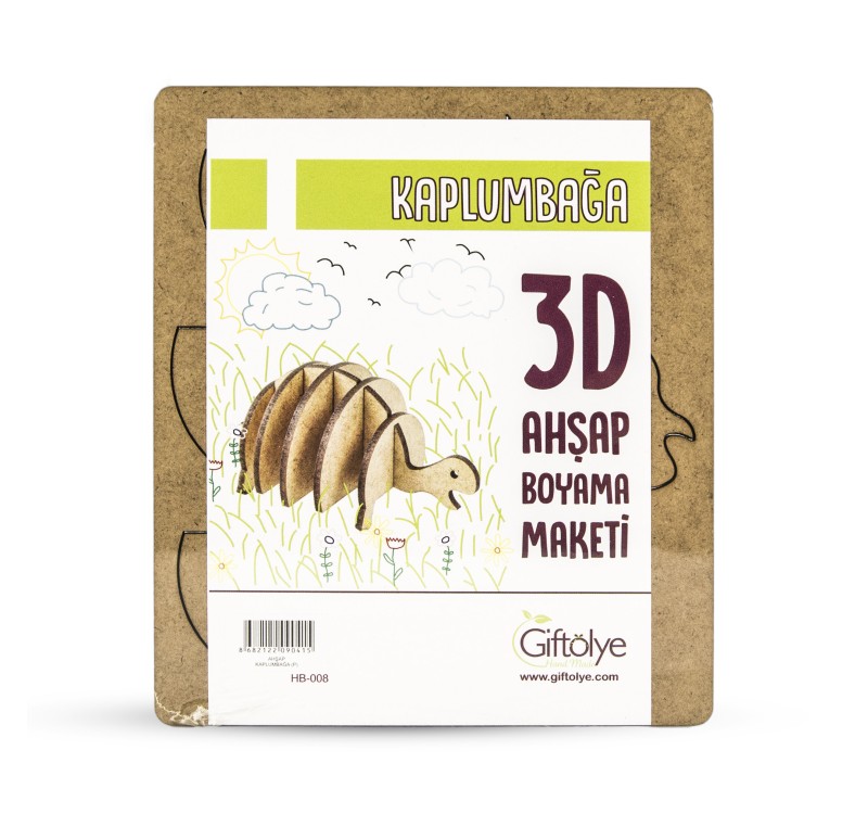 GİFTÖLYE 3D BOYANABİLİR MAKET KAPLUMBAĞA