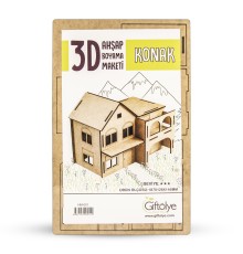 GİFTÖLYE 3D BOYANABİLİR MAKET KONAK