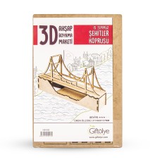 GİFTÖLYE 3D BOYANABİLİR MAKET 15 TEMMUZ ŞEHİTLER KÖPRÜSÜ