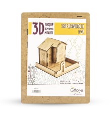 GİFTÖLYE 3D BOYANABİLİR MAKET SAFRANBOLU EVİ