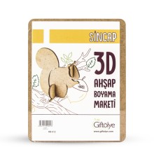 GİFTÖLYE 3D BOYANABİLİR MAKET SİNCAP