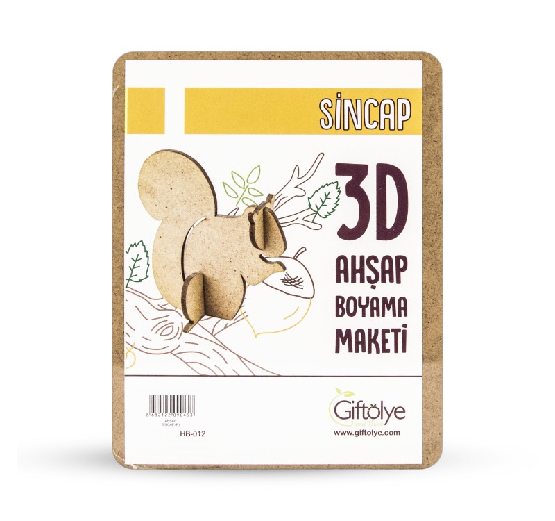 GİFTÖLYE 3D BOYANABİLİR MAKET SİNCAP