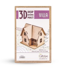 GİFTÖLYE 3D BOYANABİLİR MAKET VİLLA