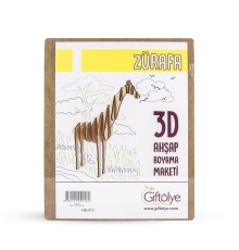 GİFTÖLYE 3D BOYANABİLİR MAKET ZÜRAFA