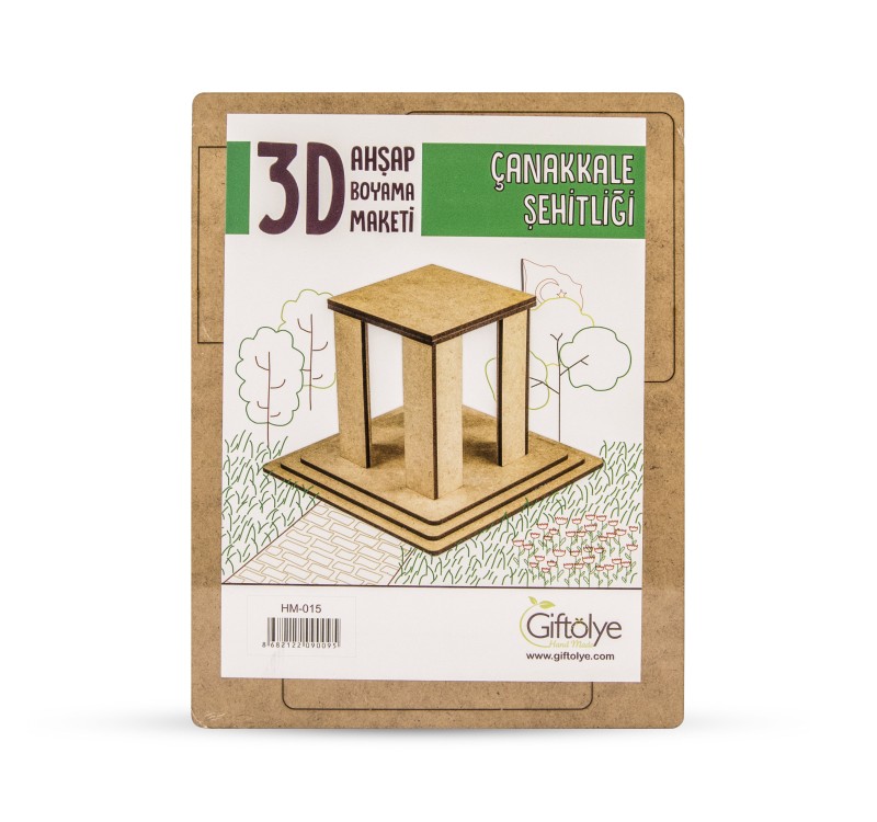 GİFTÖLYE 3D BOYANABİLİR MAKET ŞEHİTLİK