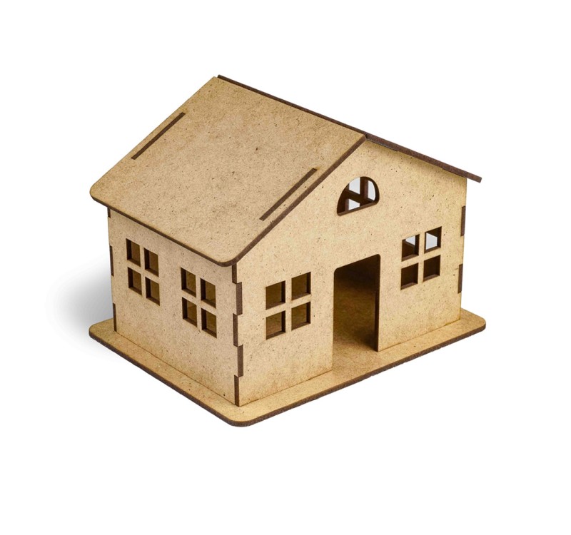 GİFTÖLYE 3D BOYANABİLİR MAKET SADE EV